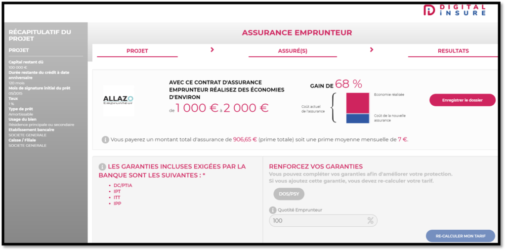 Résultat calculette