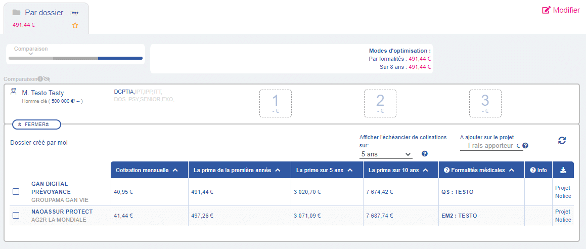 Comparateur solutions Prévoyance