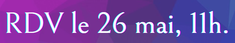 RDV 26 mai